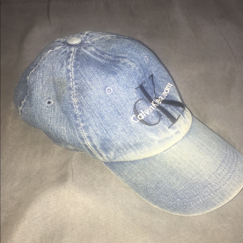Calvin Klein Denim Hat Adjustable Dad Blue Jean